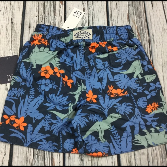 Gap Boys 12 18 Months Dinosaur Swimsuit Swim Trunks - Picture 2 of 5